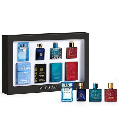 versace gift set for him|men's miniature aftershave gift set.